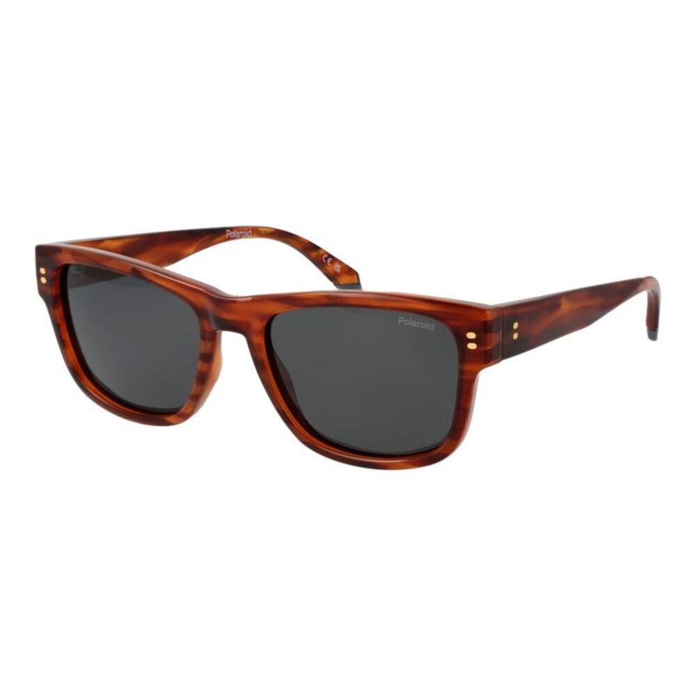 Polaroid Brown Plastic Men's Sunglasses